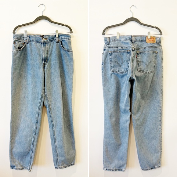 Levi’s Vintage 550 Classic Relaxed Tapered Women’s Jeans Denim Size 14 M - Picture 2 of 6